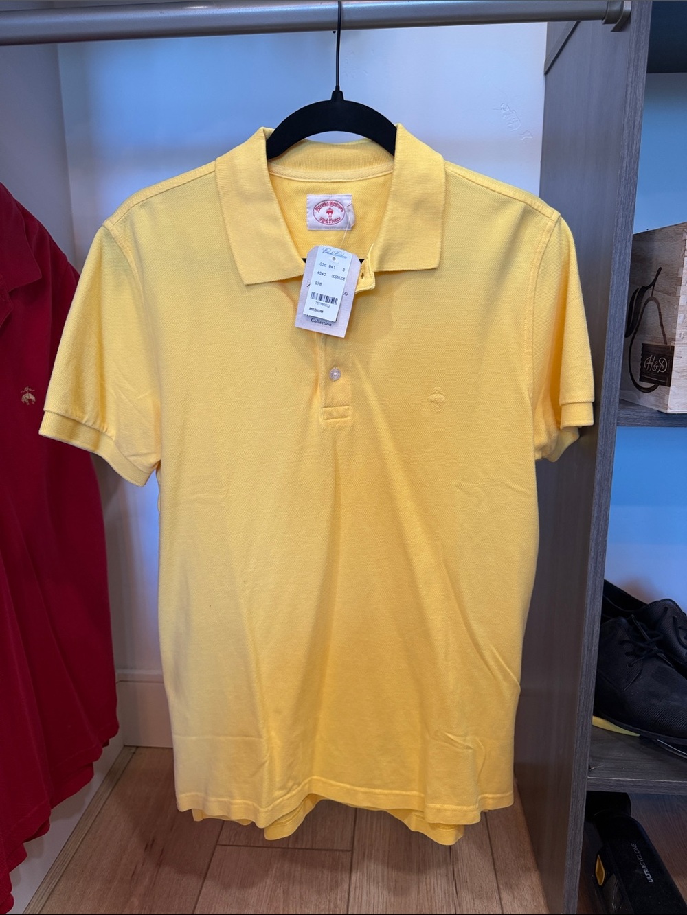 Brooks Brothers Yellow Short Sleeve Polo